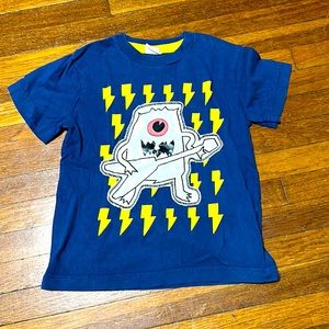 Mini Boden Guitar Monster Tee, Sz 7-8